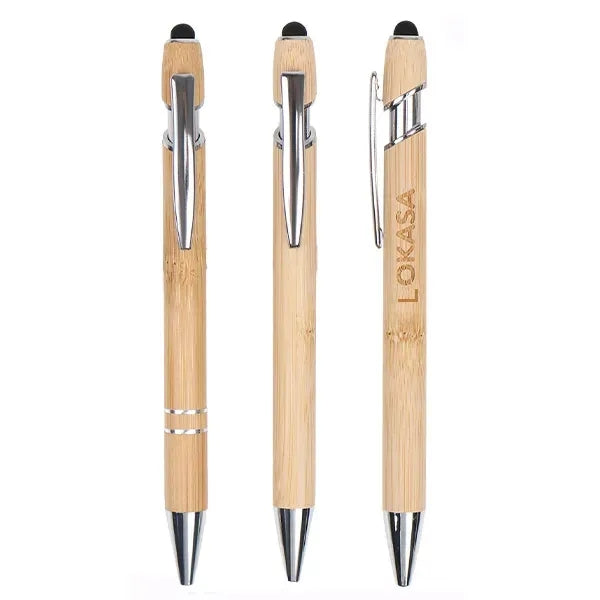 Engraved Bamboo Alpha Stylus Pen