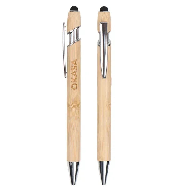 Engraved Bamboo Alpha Stylus Pen