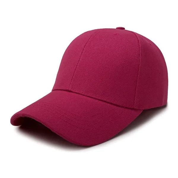 Unisex Plain High Top Baseball Cap