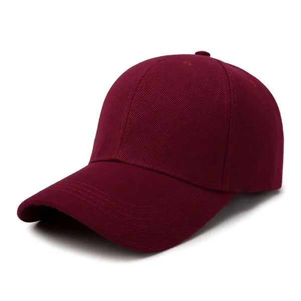 Unisex Plain High Top Baseball Cap