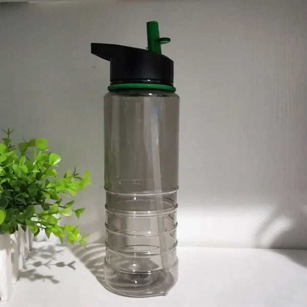 Plastic 28oz Straw Mug with Carrying Handle