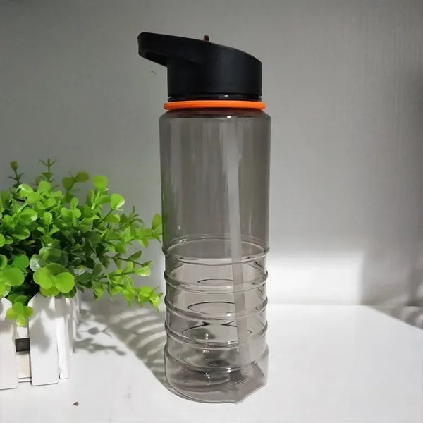 Plastic 28oz Straw Mug with Carrying Handle
