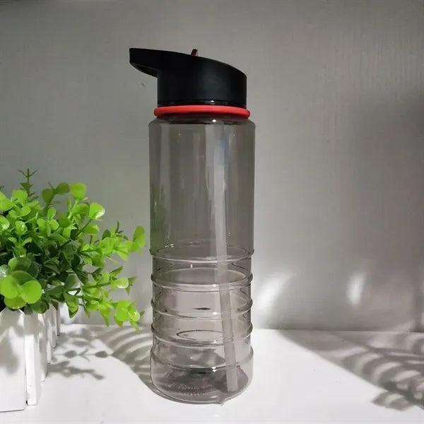 Plastic 28oz Straw Mug with Carrying Handle