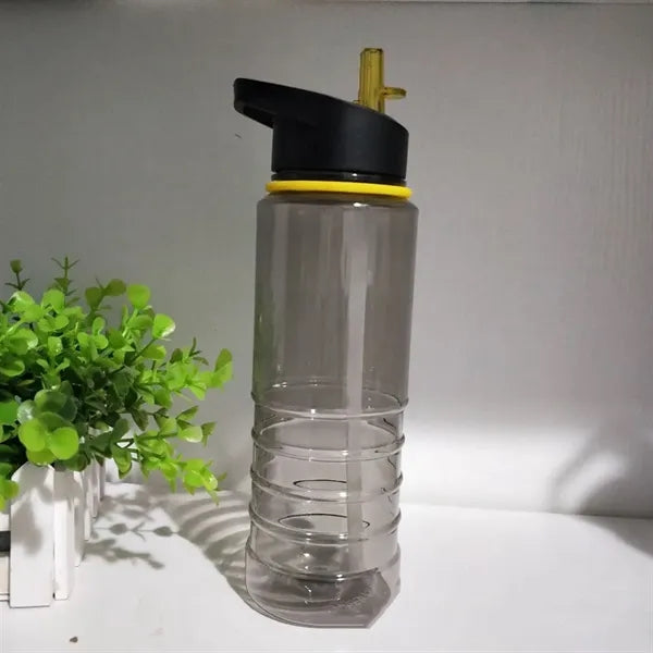 Plastic 28oz Straw Mug with Carrying Handle