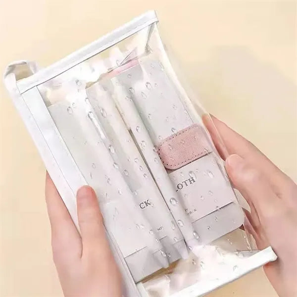 PVC Student Clear Pencil And Toiletry Bag Case