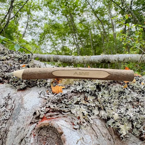 Wooden Twig Pen With Bark