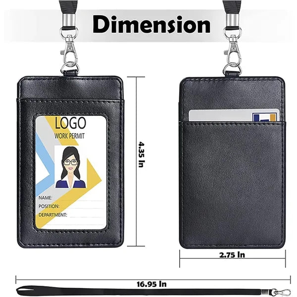 Leather Id Badge Holder