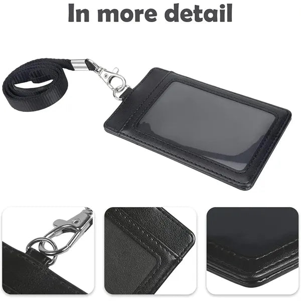 Leather Id Badge Holder