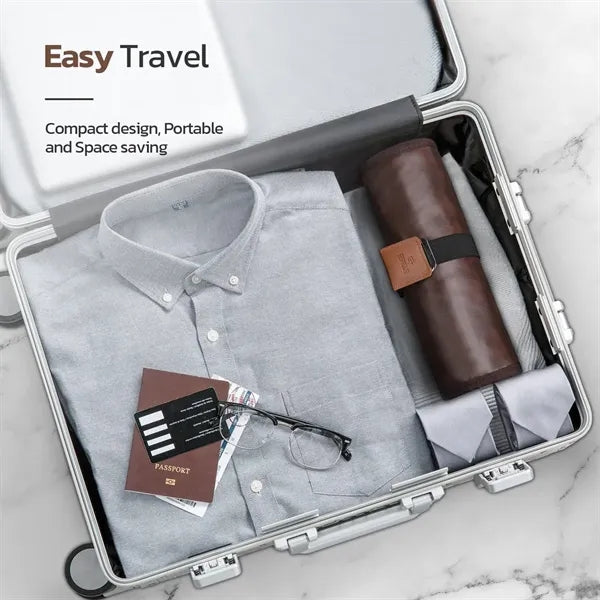 Leather Roll Toiletry Bag