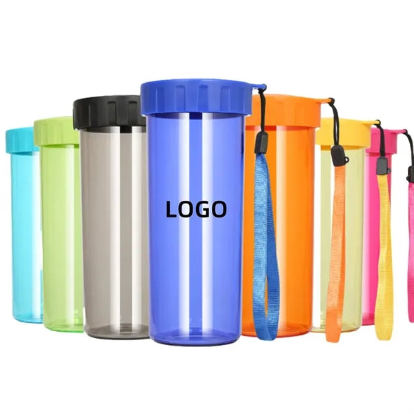 16oz Transparent Plastic Sports Water Bottle