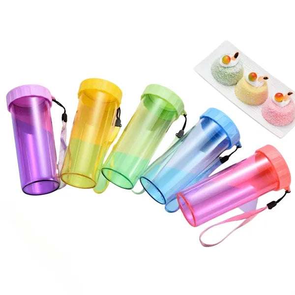 16oz Transparent Plastic Sports Water Bottle