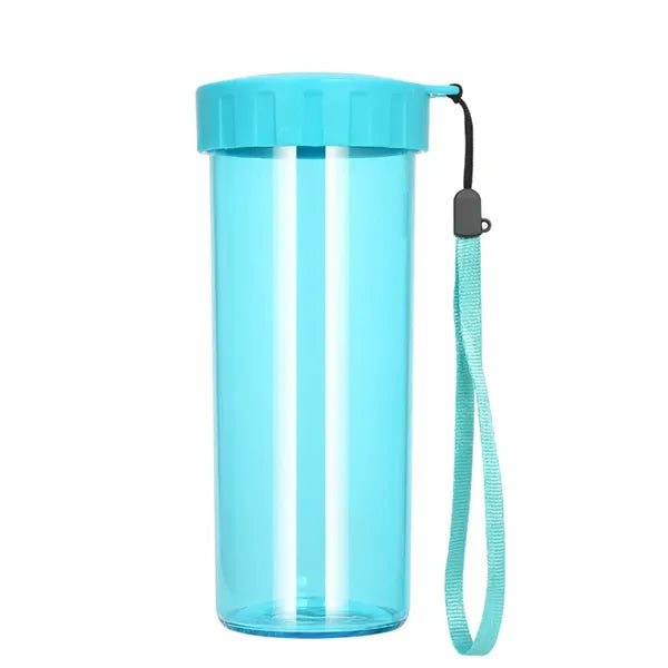 16oz Transparent Plastic Sports Water Bottle