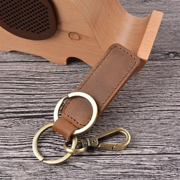 Universal Key Fob Keychain, Leather KeyChain Holder