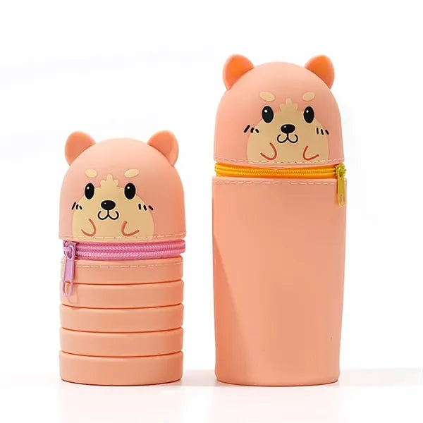 Folding Cartoon Pen Case Stand