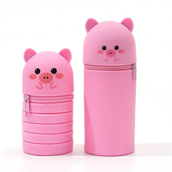 Folding Cartoon Pen Case Stand
