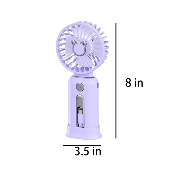 2 in 1 Separated Handheld Fan Power Bank