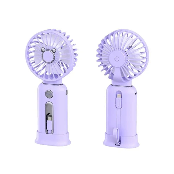 2 in 1 Separated Handheld Fan Power Bank
