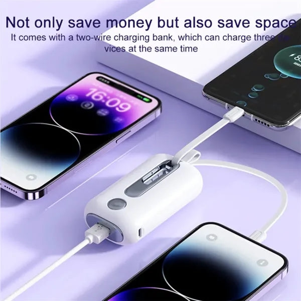2 in 1 Separated Handheld Fan Power Bank