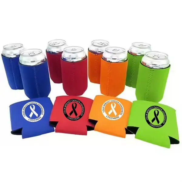 Breast Cancer Awareness Neoprene Can Coolers