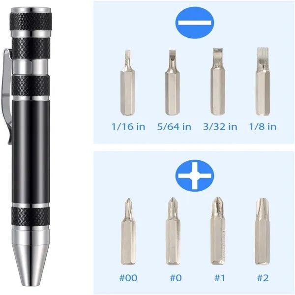 8 In 1 Precision Screwdriver Set