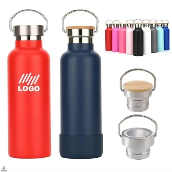 20Oz Insulated Stainless Steel Water Bottle With Handle Lid