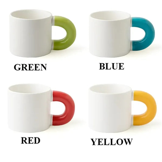 11.16 oz Cute Fat Mugs with Handle