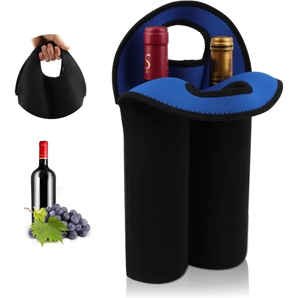 2-Bottle Set Wine Carrier Tote Bag