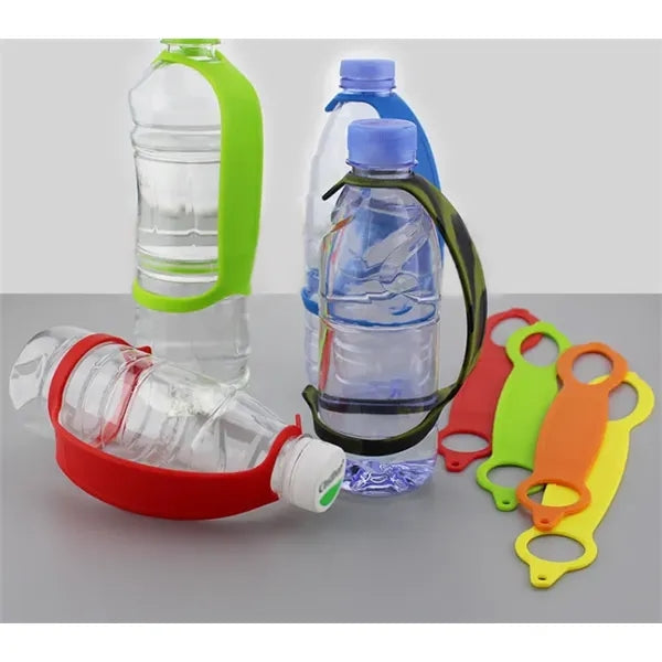 Silicone bottle strap