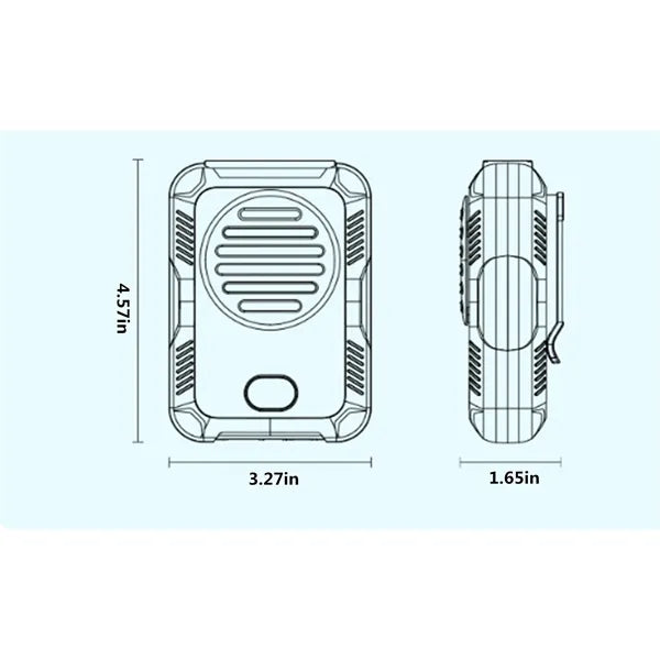 Leafless Hanging Waist Fan 2000mAh