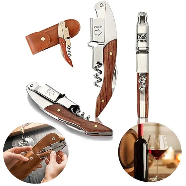Stainless Steel Bottle Opener Waiters Corkscrew for Wine