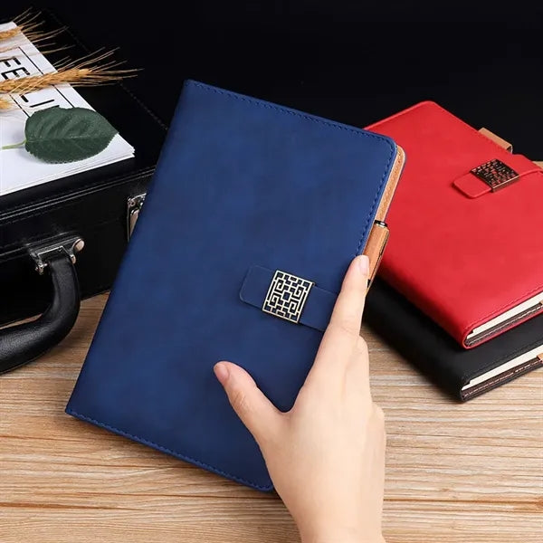 Pu Leather Notebook With Magnetic Buckle