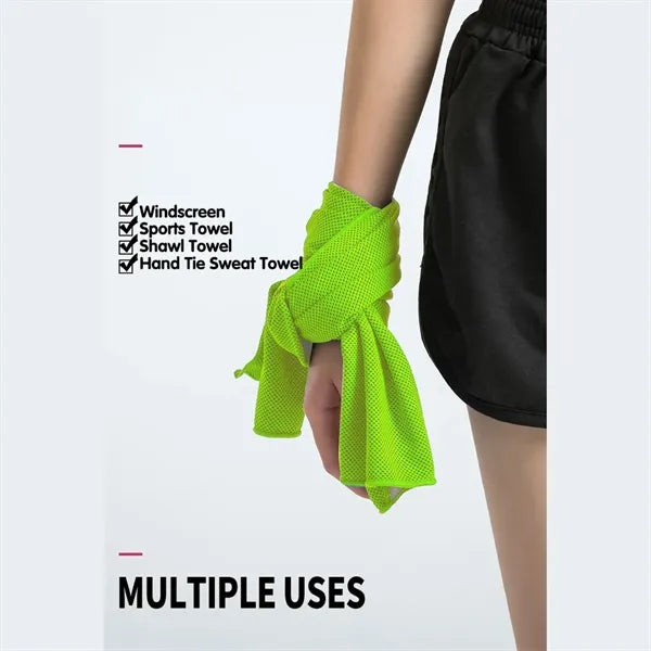 Multipurpose Alphabet Printing Dry Portable Cooling Towels