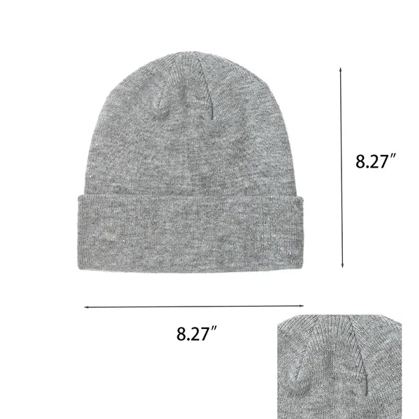 Knit Winter Acrylic Fiber Hat
