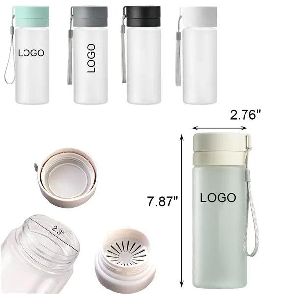 Frosted Plastic Water Bottle -20 OZ