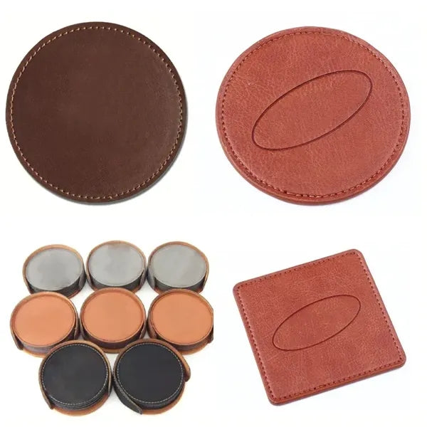 Round Leather Coasters