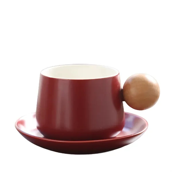 Ceramic Coffee Cup Saucer Set