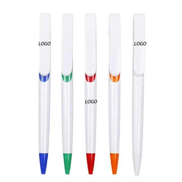 Black-Blue Anti-Slip Press Telescopic Ballpoint Pen
