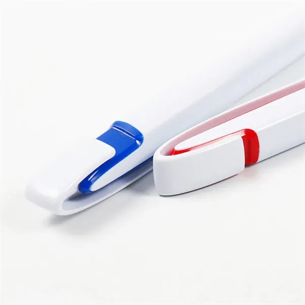 Black-Blue Anti-Slip Press Telescopic Ballpoint Pen