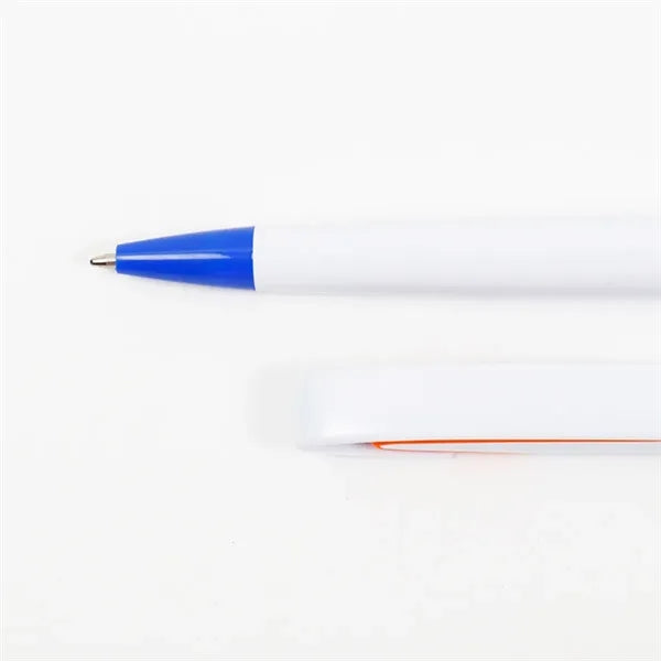 Black-Blue Anti-Slip Press Telescopic Ballpoint Pen