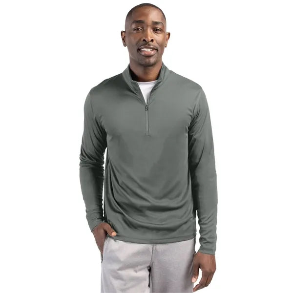 Clique Spin Solution-dyed Performance Interlock Mens Half...