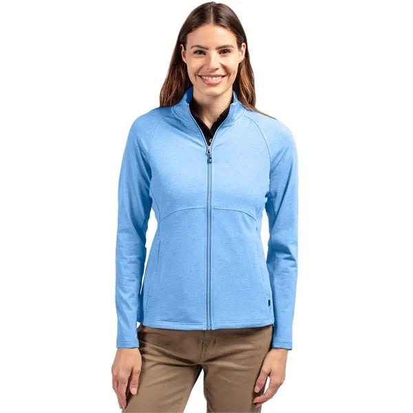 Cutter & Buck Adapt Recycled Soft Knit Stretch Womens Hea...