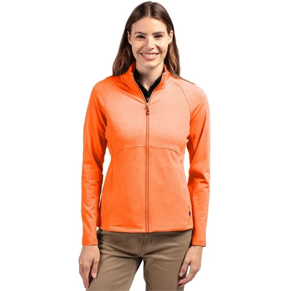 Cutter & Buck Adapt Recycled Soft Knit Stretch Womens Hea...