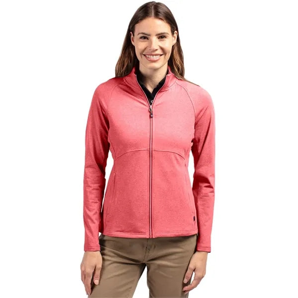 Cutter & Buck Adapt Recycled Soft Knit Stretch Womens Hea...