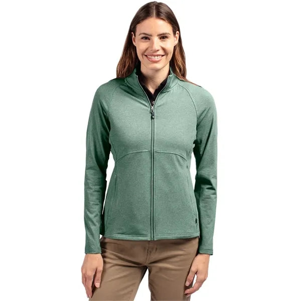Cutter & Buck Adapt Recycled Soft Knit Stretch Womens Hea...