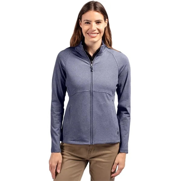 Cutter & Buck Adapt Recycled Soft Knit Stretch Womens Hea...