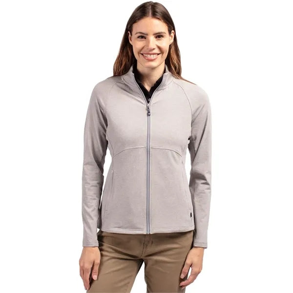 Cutter & Buck Adapt Recycled Soft Knit Stretch Womens Hea...