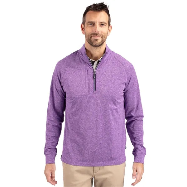 Cutter & Buck Adapt Eco Knit Heather Recycled Mens Big & ...