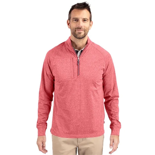 Cutter & Buck Adapt Eco Knit Heather Recycled Mens Big & ...