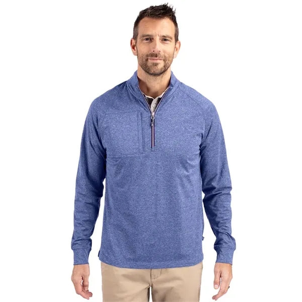 Cutter & Buck Adapt Eco Knit Heather Recycled Mens Big & ...