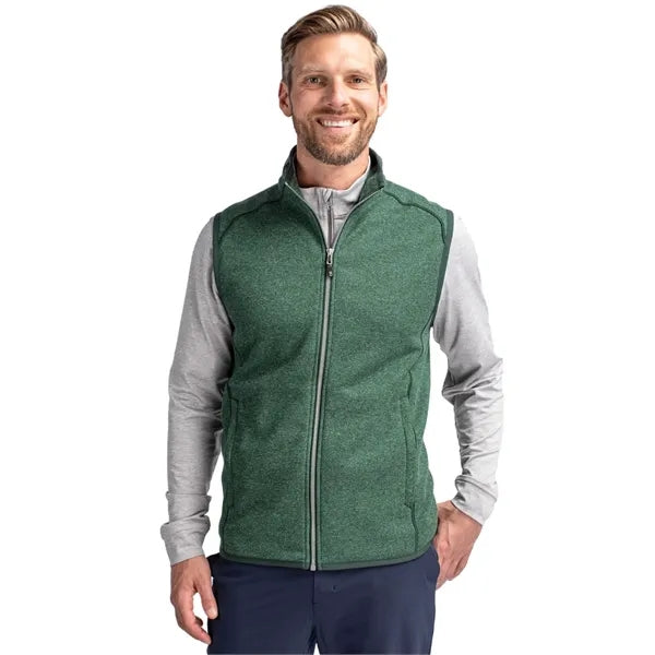 Cutter & Buck Mainsail Sweater-Knit Mens Full Zip Vest